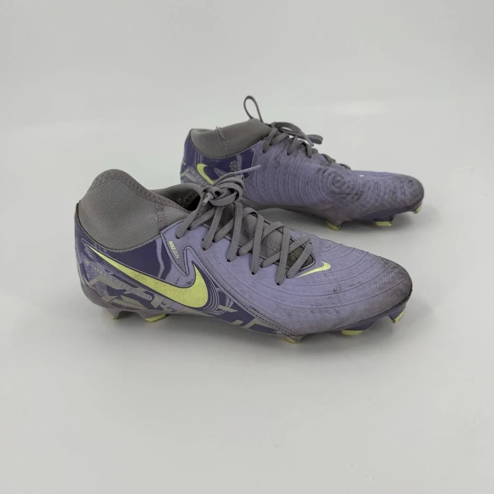 Nike Phantom GT2 Academy FG MG Soccer Cleats Purple Volt Womens US 7